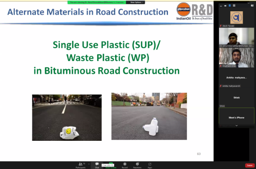 Webinar on “Road Construction Technology and Usage of Bitumen”