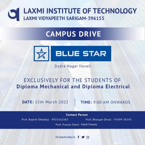 Placement Drive – Bluestar Limited